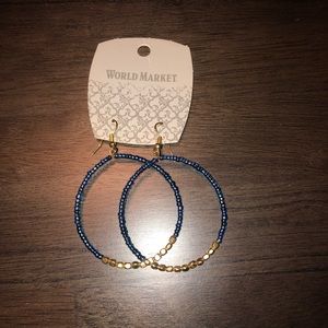 Beaded hoop earrings